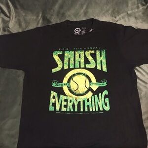 Lifted Research Group LRG Smash Everything Black  T Shirt M Tennis 47th Annual